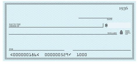 blank cheque template word